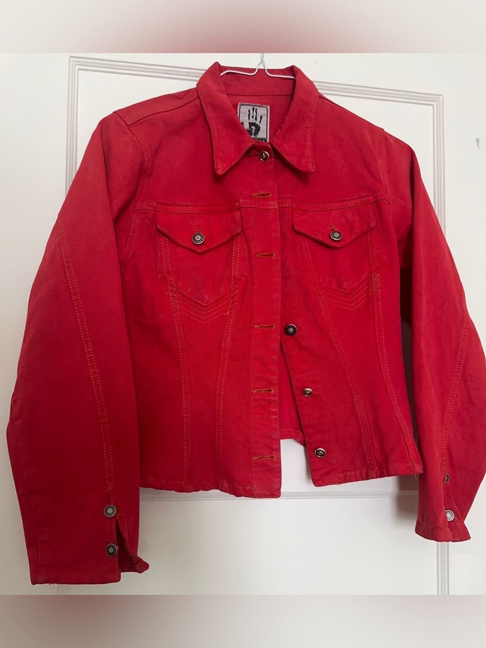 Jean Paul Gaultier Red Women's Tailored Jeans Jacket